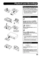 Preview for 23 page of Panasonic Palmcoder PV-A16 Operating Instructions Manual