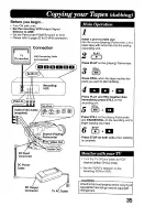 Preview for 35 page of Panasonic Palmcoder PV-A16 Operating Instructions Manual