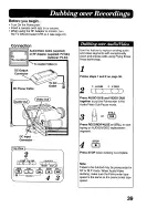 Preview for 39 page of Panasonic Palmcoder PV-A16 Operating Instructions Manual