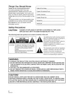 Предварительный просмотр 2 страницы Panasonic Palmcoder SDR-H40P Operating Instructions Manual