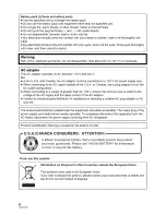 Предварительный просмотр 6 страницы Panasonic Palmcoder SDR-H40P Operating Instructions Manual