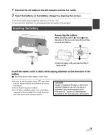 Предварительный просмотр 19 страницы Panasonic Palmcoder SDR-H40P Operating Instructions Manual