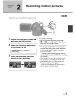 Предварительный просмотр 35 страницы Panasonic Palmcoder SDR-H40P Operating Instructions Manual