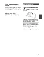 Предварительный просмотр 41 страницы Panasonic Palmcoder SDR-H40P Operating Instructions Manual