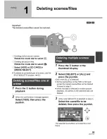 Предварительный просмотр 59 страницы Panasonic Palmcoder SDR-H40P Operating Instructions Manual