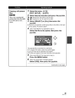 Предварительный просмотр 69 страницы Panasonic Palmcoder SDR-H40P Operating Instructions Manual