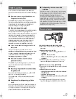 Предварительный просмотр 25 страницы Panasonic Palmcoder SDR-H40PC Operating Instructions Manual