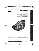 Preview for 1 page of Panasonic Palmcorder Camcorder PV-L353-K Operating Instructions Manual