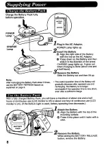 Предварительный просмотр 8 страницы Panasonic Palmcorder IQ DisplayMate PV-L606 Operating Instructions Manual