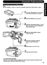 Предварительный просмотр 11 страницы Panasonic Palmcorder IQ DisplayMate PV-L606 Operating Instructions Manual