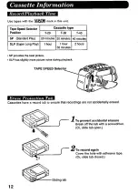 Предварительный просмотр 12 страницы Panasonic Palmcorder IQ DisplayMate PV-L606 Operating Instructions Manual