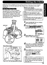 Предварительный просмотр 13 страницы Panasonic Palmcorder IQ DisplayMate PV-L606 Operating Instructions Manual