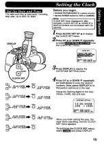 Предварительный просмотр 15 страницы Panasonic Palmcorder IQ DisplayMate PV-L606 Operating Instructions Manual