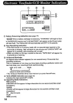 Предварительный просмотр 18 страницы Panasonic Palmcorder IQ DisplayMate PV-L606 Operating Instructions Manual