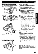 Предварительный просмотр 23 страницы Panasonic Palmcorder IQ DisplayMate PV-L606 Operating Instructions Manual