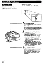 Предварительный просмотр 34 страницы Panasonic Palmcorder IQ DisplayMate PV-L606 Operating Instructions Manual