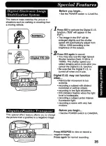 Предварительный просмотр 35 страницы Panasonic Palmcorder IQ DisplayMate PV-L606 Operating Instructions Manual