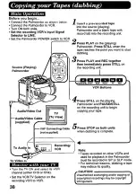 Предварительный просмотр 38 страницы Panasonic Palmcorder IQ DisplayMate PV-L606 Operating Instructions Manual