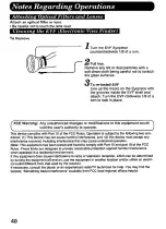 Предварительный просмотр 40 страницы Panasonic Palmcorder IQ DisplayMate PV-L606 Operating Instructions Manual