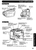 Предварительный просмотр 43 страницы Panasonic Palmcorder IQ DisplayMate PV-L606 Operating Instructions Manual