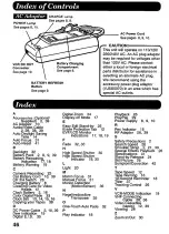 Предварительный просмотр 46 страницы Panasonic Palmcorder IQ DisplayMate PV-L606 Operating Instructions Manual