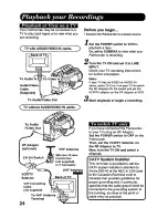 Предварительный просмотр 24 страницы Panasonic Palmcorder IQ PV-A206 User Manual