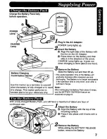 Preview for 7 page of Panasonic Palmcorder IQ PV-A216 User Manual