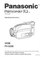 Panasonic Palmcorder IQ PV-A306 User Manual preview