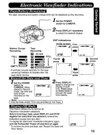 Preview for 15 page of Panasonic Palmcorder IQ PV-A306 User Manual