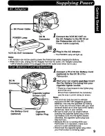 Preview for 9 page of Panasonic Palmcorder IQ PV-A386 User Manual