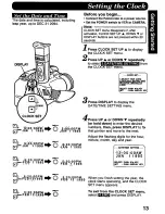 Preview for 13 page of Panasonic Palmcorder IQ PV-A386 User Manual