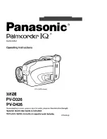 Panasonic Palmcorder IQ PV-D326 Operating Instructions Manual preview