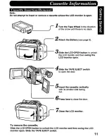 Предварительный просмотр 11 страницы Panasonic Palmcorder IQ PV-L606 User Manual