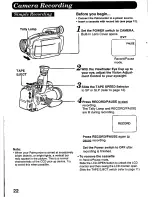 Предварительный просмотр 22 страницы Panasonic Palmcorder IQ PV-L606 User Manual