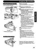 Предварительный просмотр 23 страницы Panasonic Palmcorder IQ PV-L606 User Manual