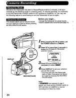 Предварительный просмотр 24 страницы Panasonic Palmcorder IQ PV-L606 User Manual