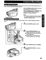 Предварительный просмотр 25 страницы Panasonic Palmcorder IQ PV-L606 User Manual