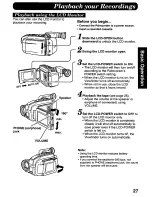 Предварительный просмотр 27 страницы Panasonic Palmcorder IQ PV-L606 User Manual