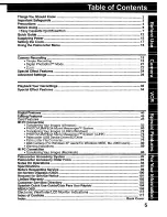 Предварительный просмотр 5 страницы Panasonic Palmcorder MultiCam PV-DV203 Operating Instructions Manual