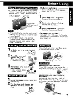 Предварительный просмотр 7 страницы Panasonic Palmcorder MultiCam PV-DV203 Operating Instructions Manual