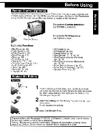 Предварительный просмотр 9 страницы Panasonic Palmcorder MultiCam PV-DV203 Operating Instructions Manual