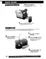 Предварительный просмотр 12 страницы Panasonic Palmcorder MultiCam PV-DV203 Operating Instructions Manual