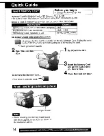 Предварительный просмотр 14 страницы Panasonic Palmcorder MultiCam PV-DV203 Operating Instructions Manual