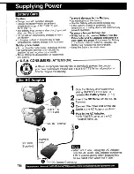 Предварительный просмотр 16 страницы Panasonic Palmcorder MultiCam PV-DV203 Operating Instructions Manual