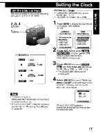 Предварительный просмотр 17 страницы Panasonic Palmcorder MultiCam PV-DV203 Operating Instructions Manual