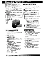 Предварительный просмотр 18 страницы Panasonic Palmcorder MultiCam PV-DV203 Operating Instructions Manual