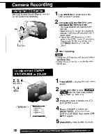 Предварительный просмотр 20 страницы Panasonic Palmcorder MultiCam PV-DV203 Operating Instructions Manual