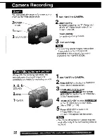 Предварительный просмотр 22 страницы Panasonic Palmcorder MultiCam PV-DV203 Operating Instructions Manual