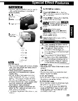 Предварительный просмотр 25 страницы Panasonic Palmcorder MultiCam PV-DV203 Operating Instructions Manual