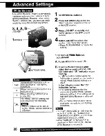 Предварительный просмотр 28 страницы Panasonic Palmcorder MultiCam PV-DV203 Operating Instructions Manual